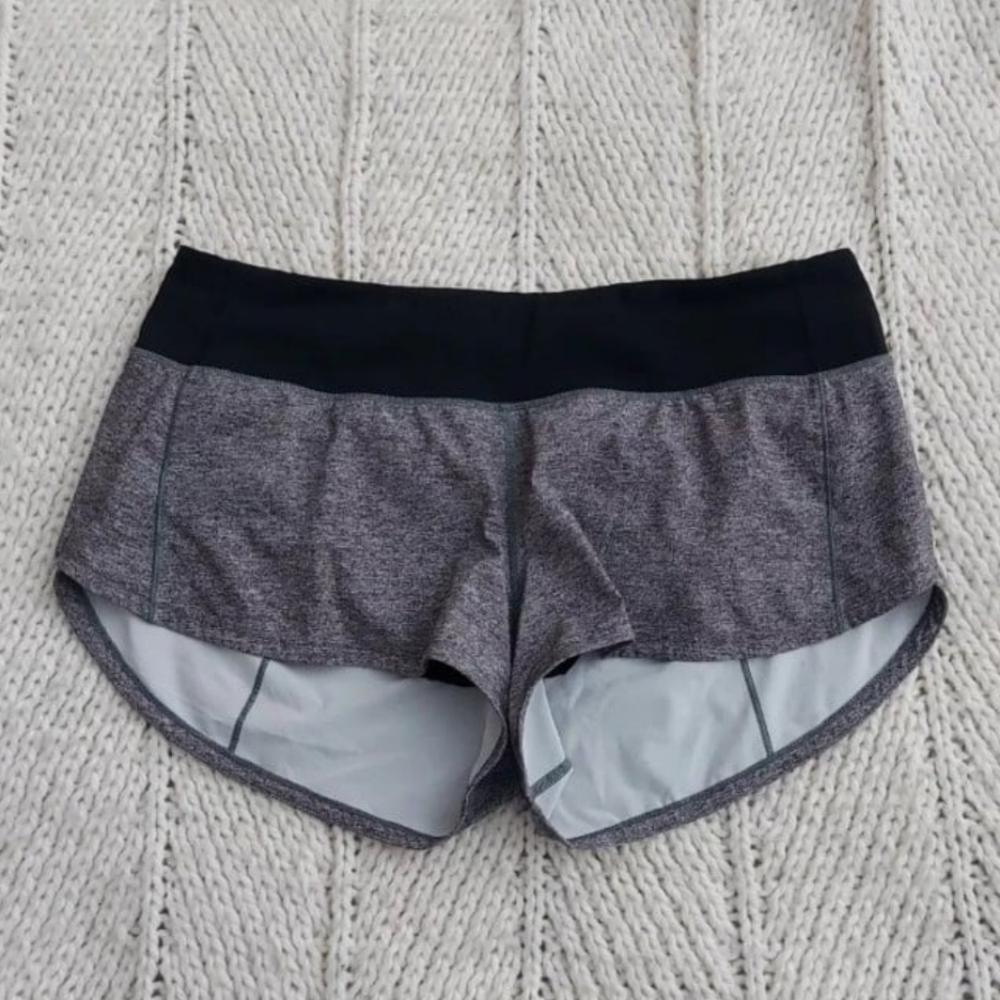 LULULEMON Speed Up LR Short 2.5" - Heather Gray Black
